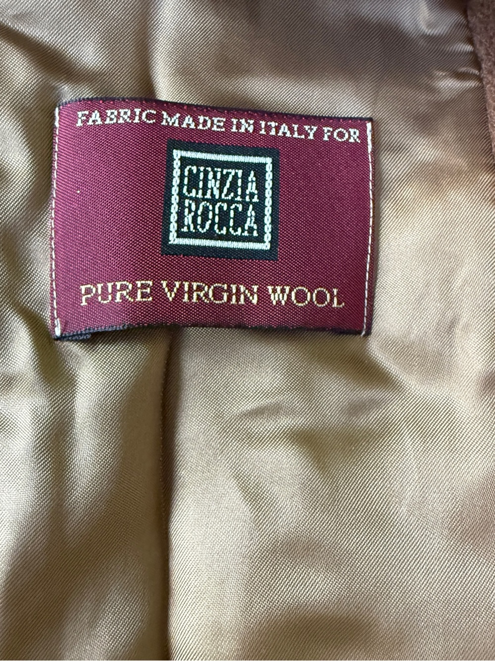 Cinzia Rocca Icons Camel Long Wool-Blend Trench Coat - Picture 10 of 14